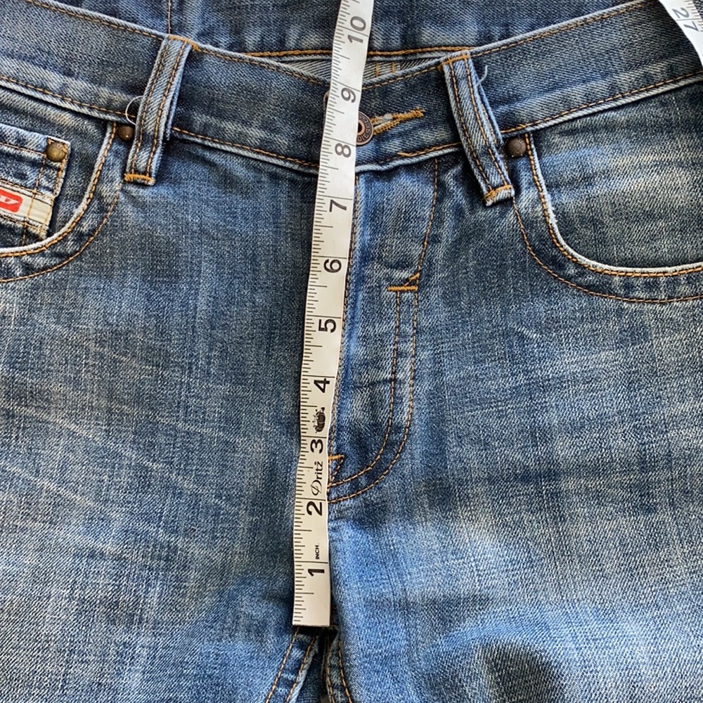 Diesel denim jean 30 waist 33 inseam blue button fly 5 pocket 100% cotton - Picture 12 of 16